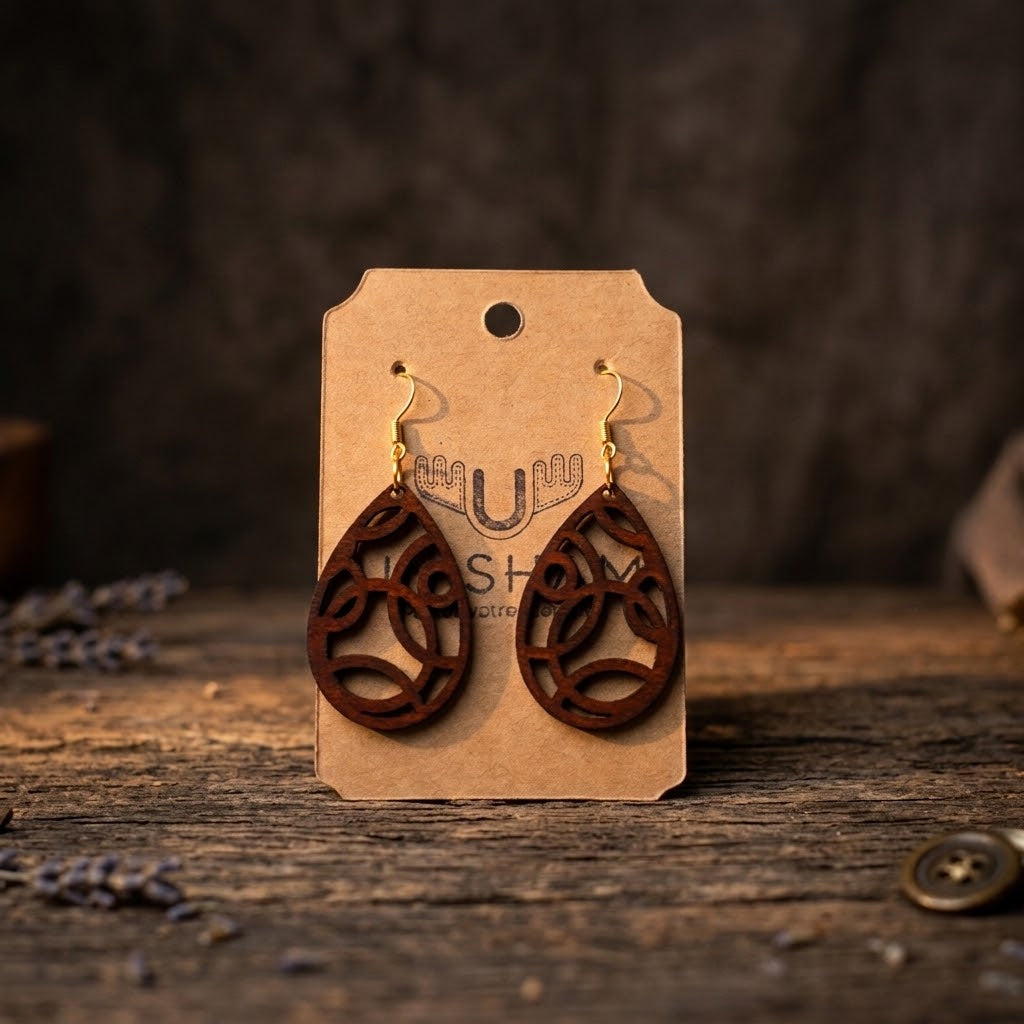 Boucles d'oreilles - "Asham" UNISHAM