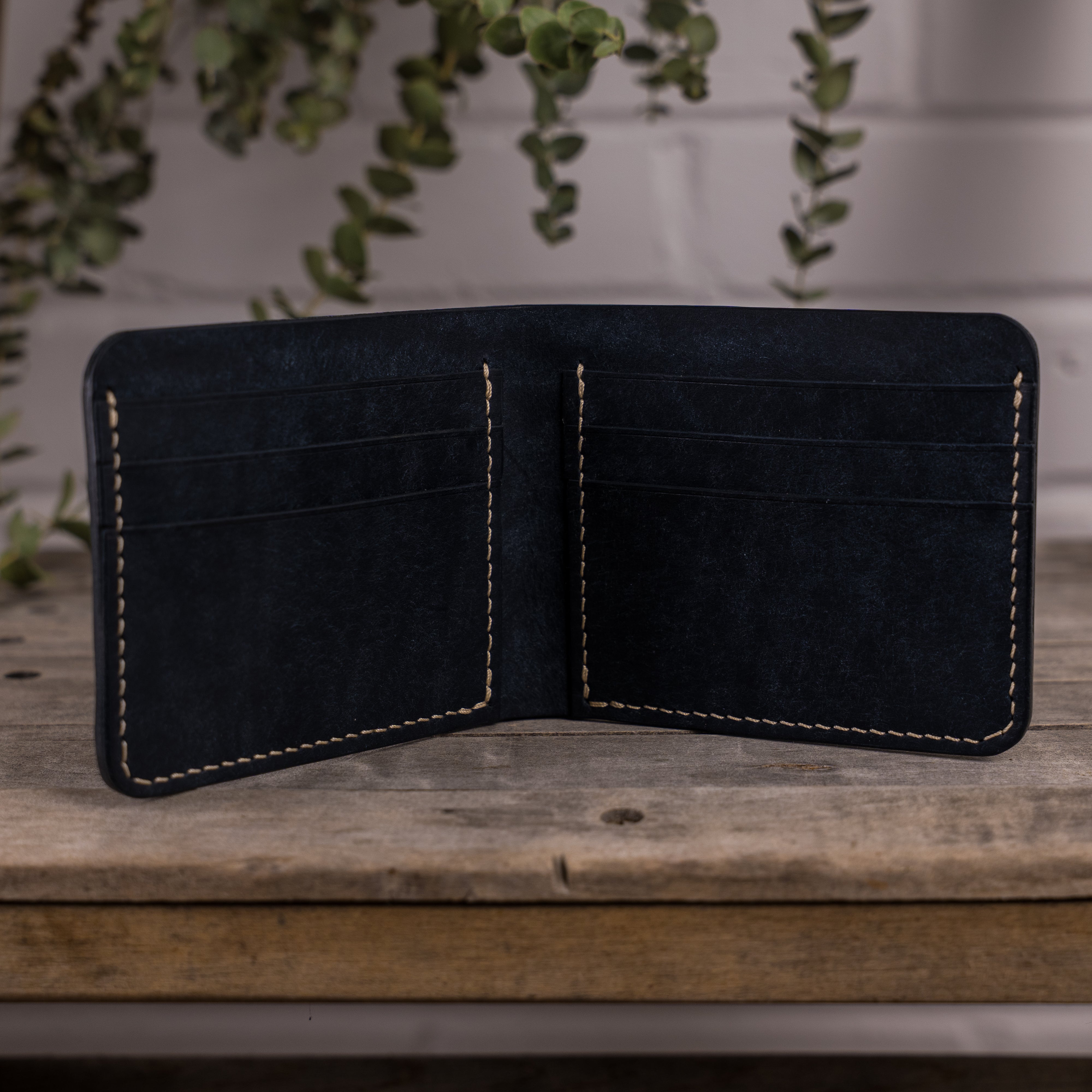 Portefeuille pliable, fait à la main, maroquinerie autochtones