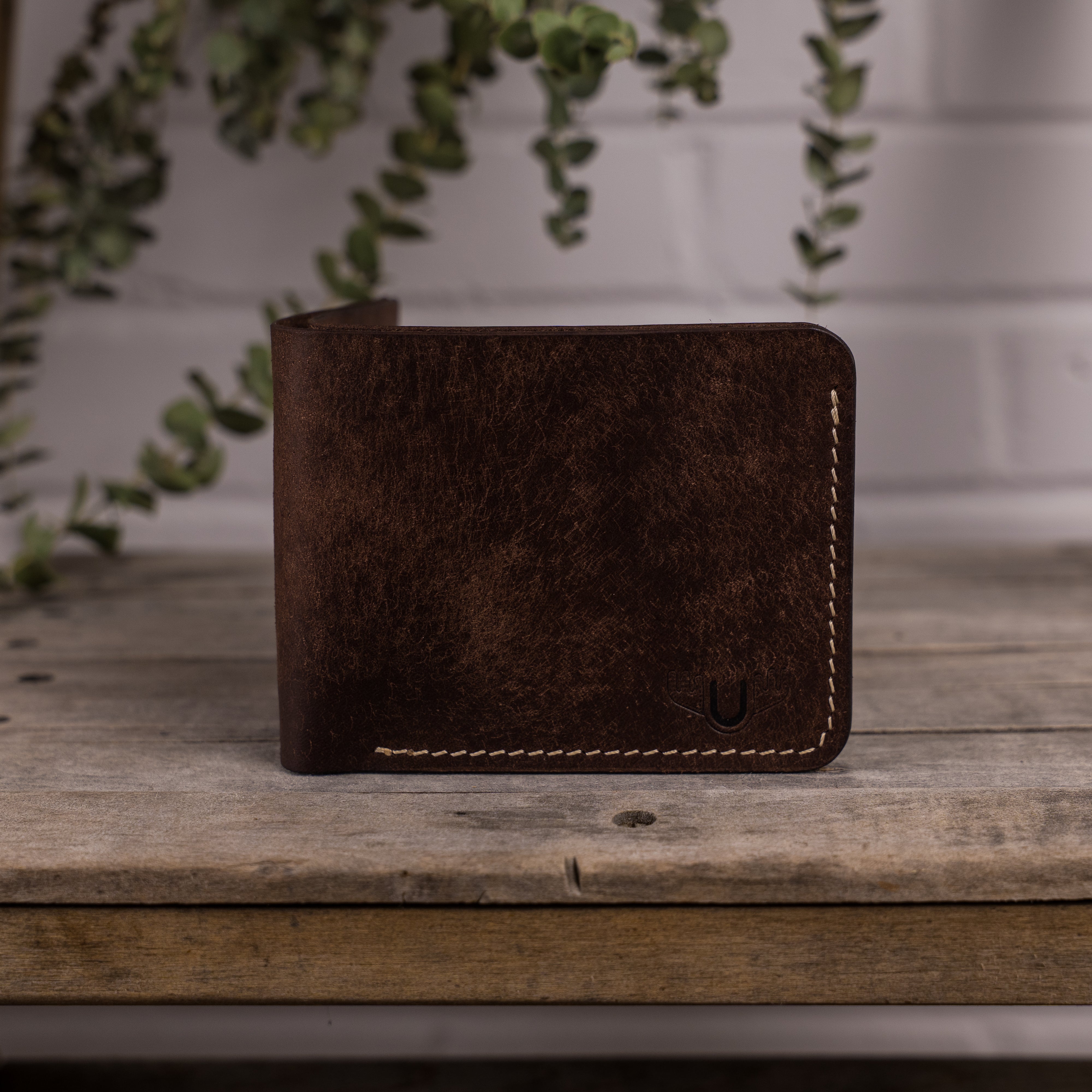 Portefeuille pliable, fait à la main, maroquinerie autochtones