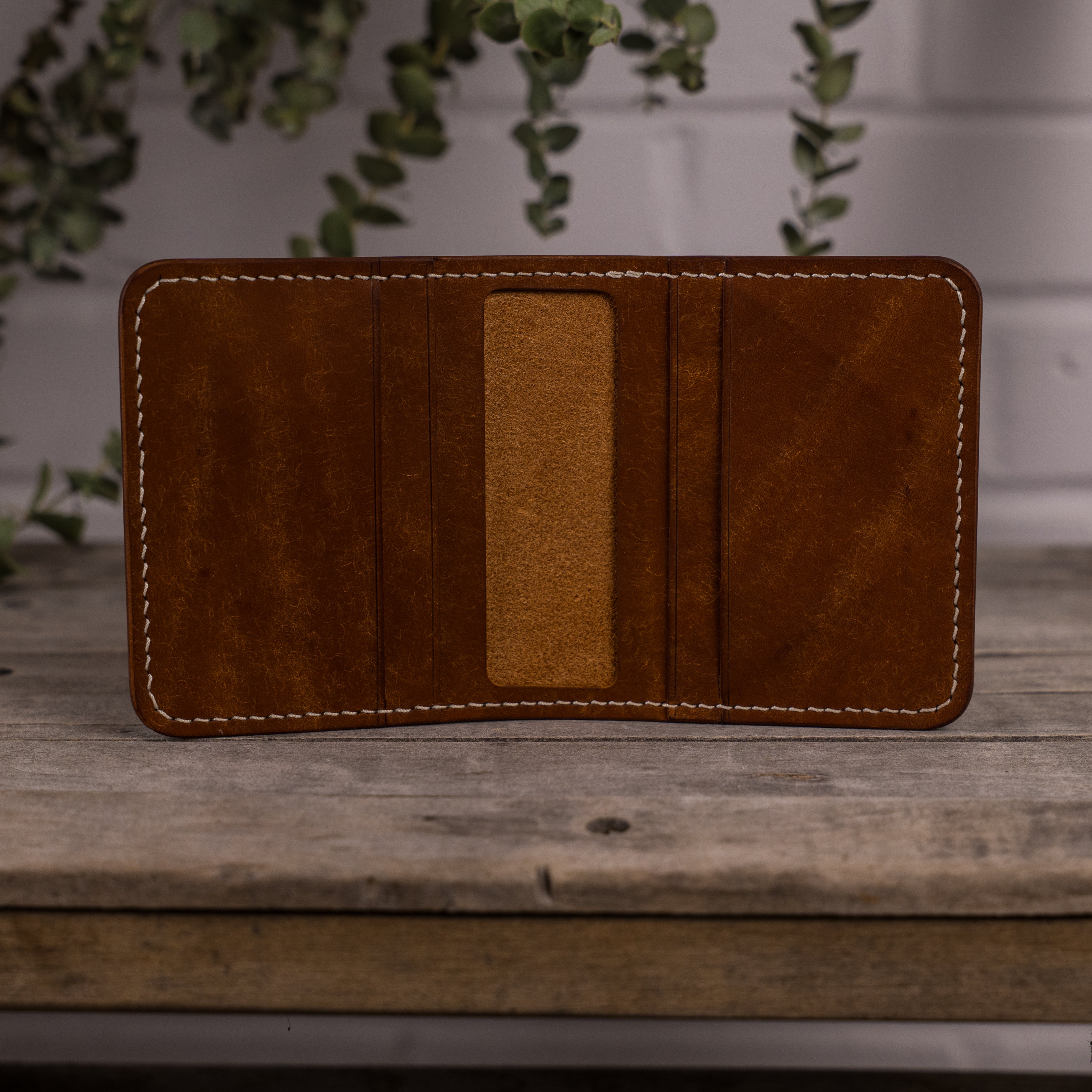 Porte Carte Pliable - "Kayak" | Cognac