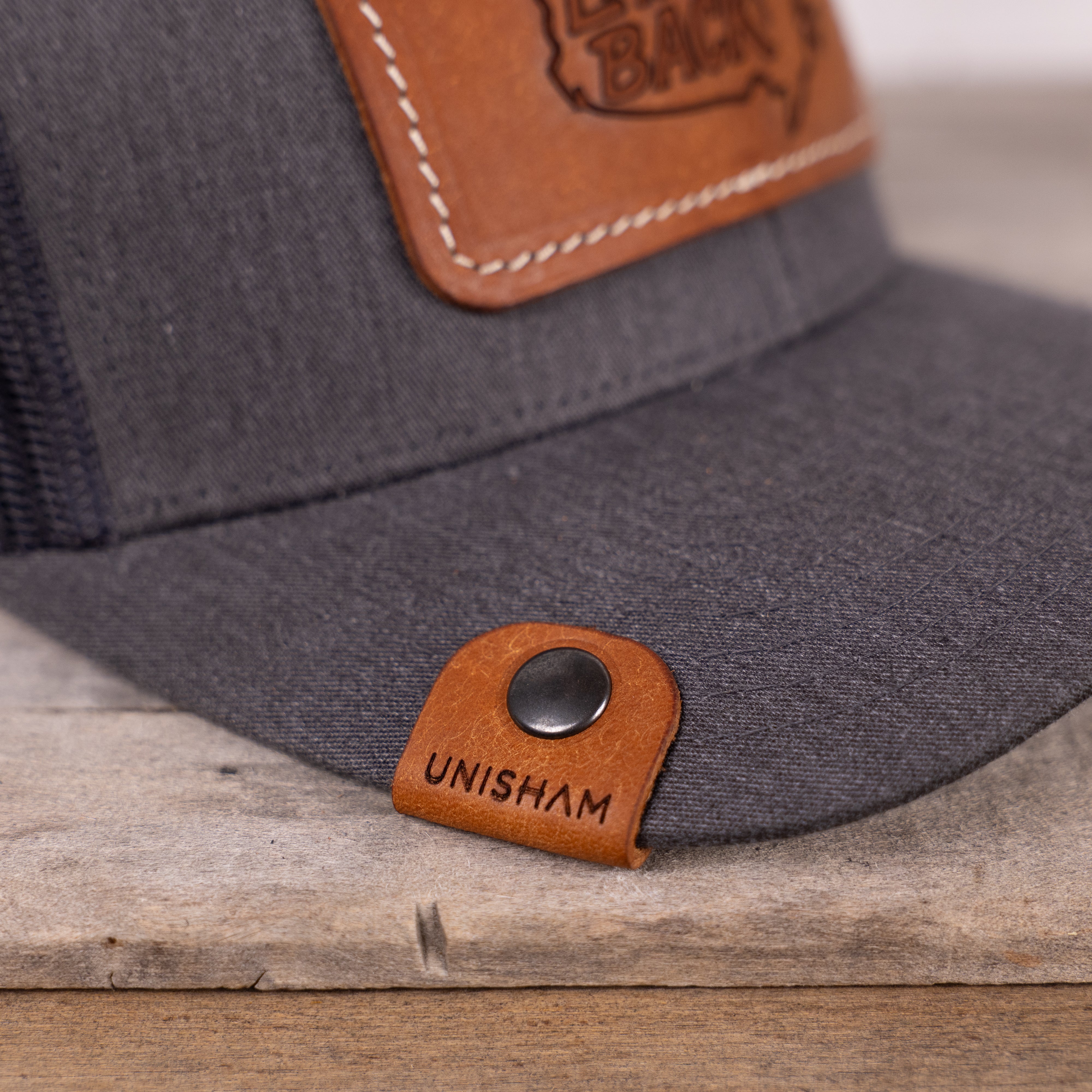 Casquette Land Back en cuir, personnalisable, logo, Unisham