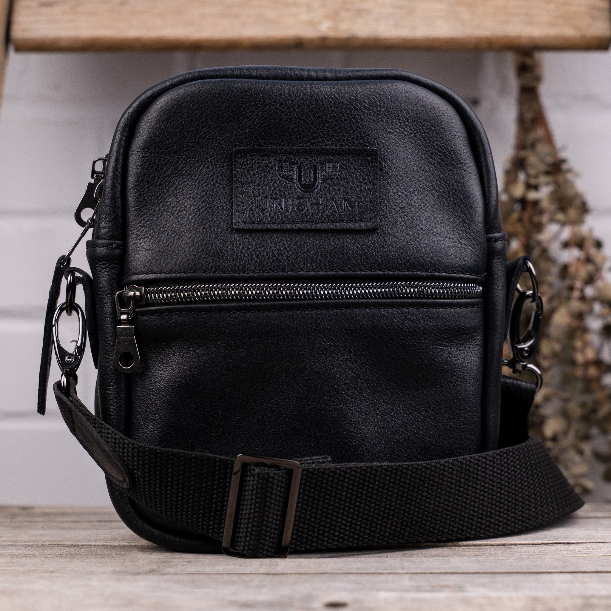 sac à bandoulière en cuir fait main - Unisham