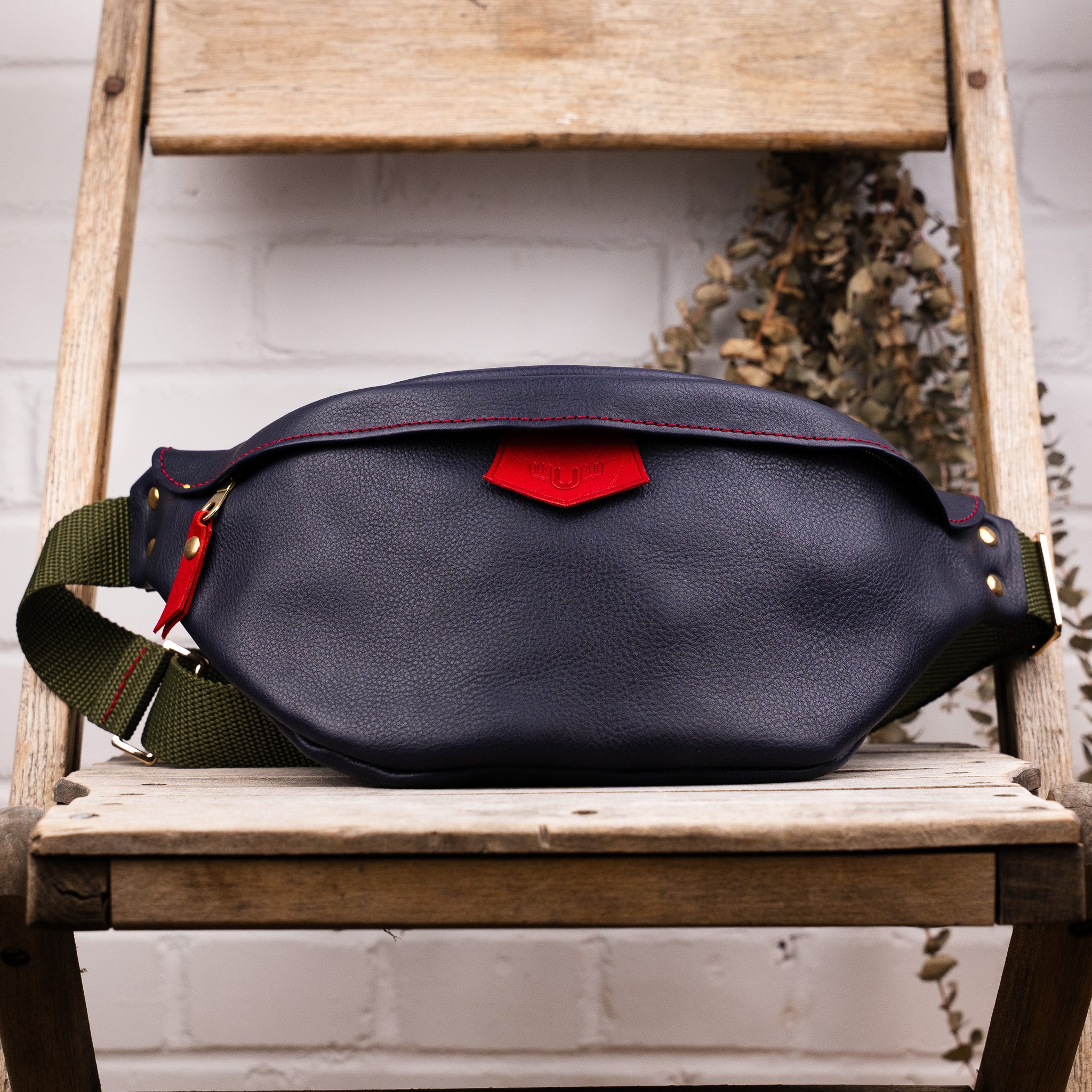 sac bannane en cuir fait main - Unisham