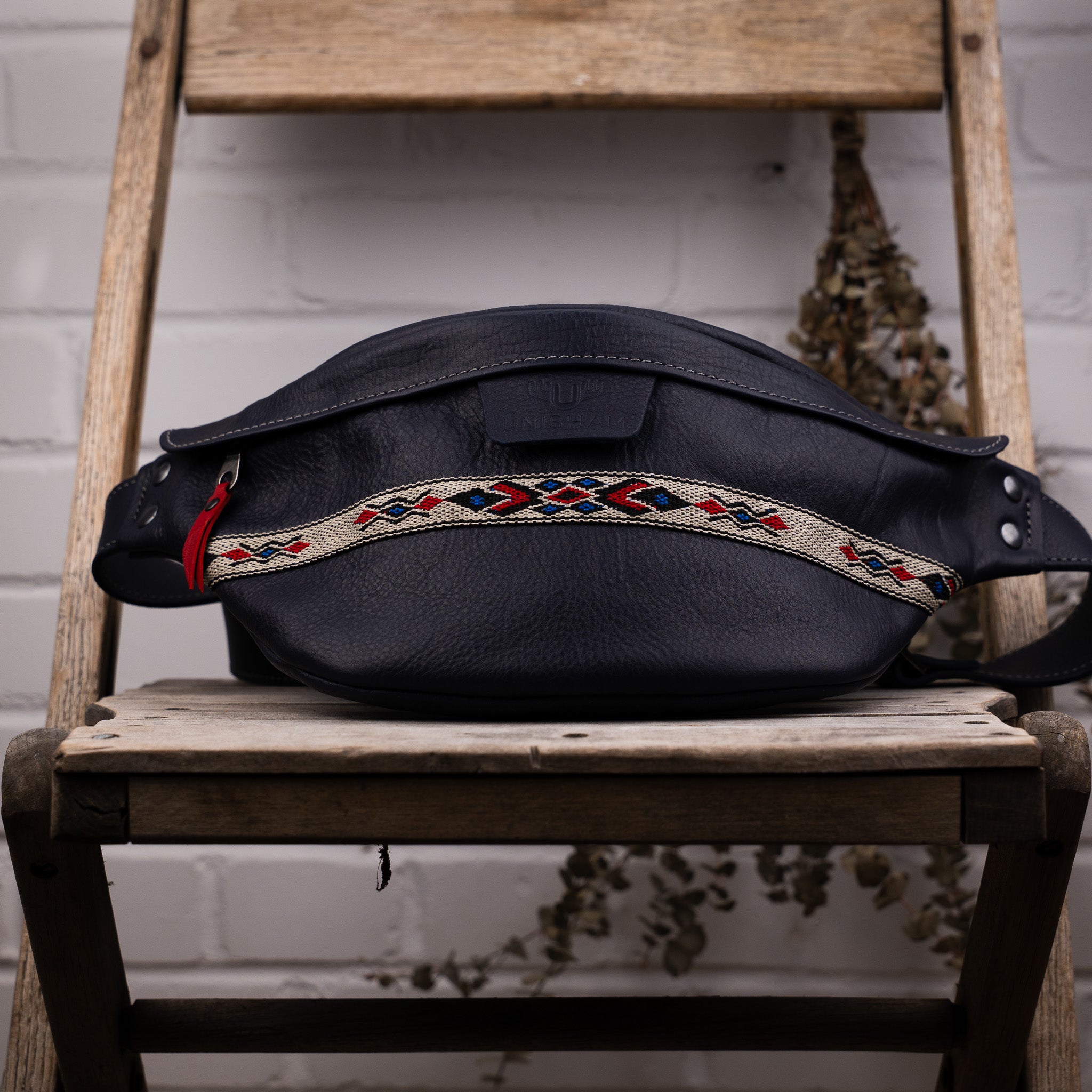 sac banane en cuir fait main - Unisham