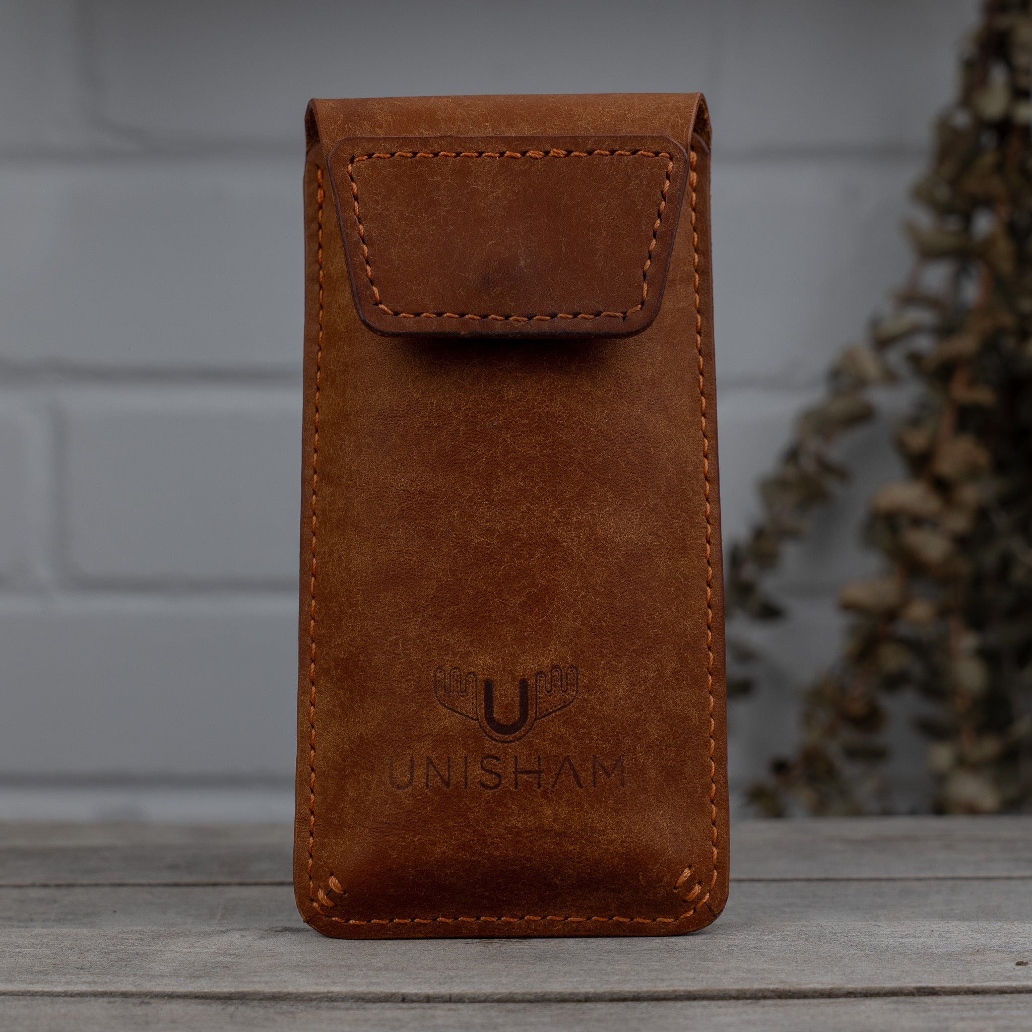 étuit à lunette en cuir fait main - Unisham