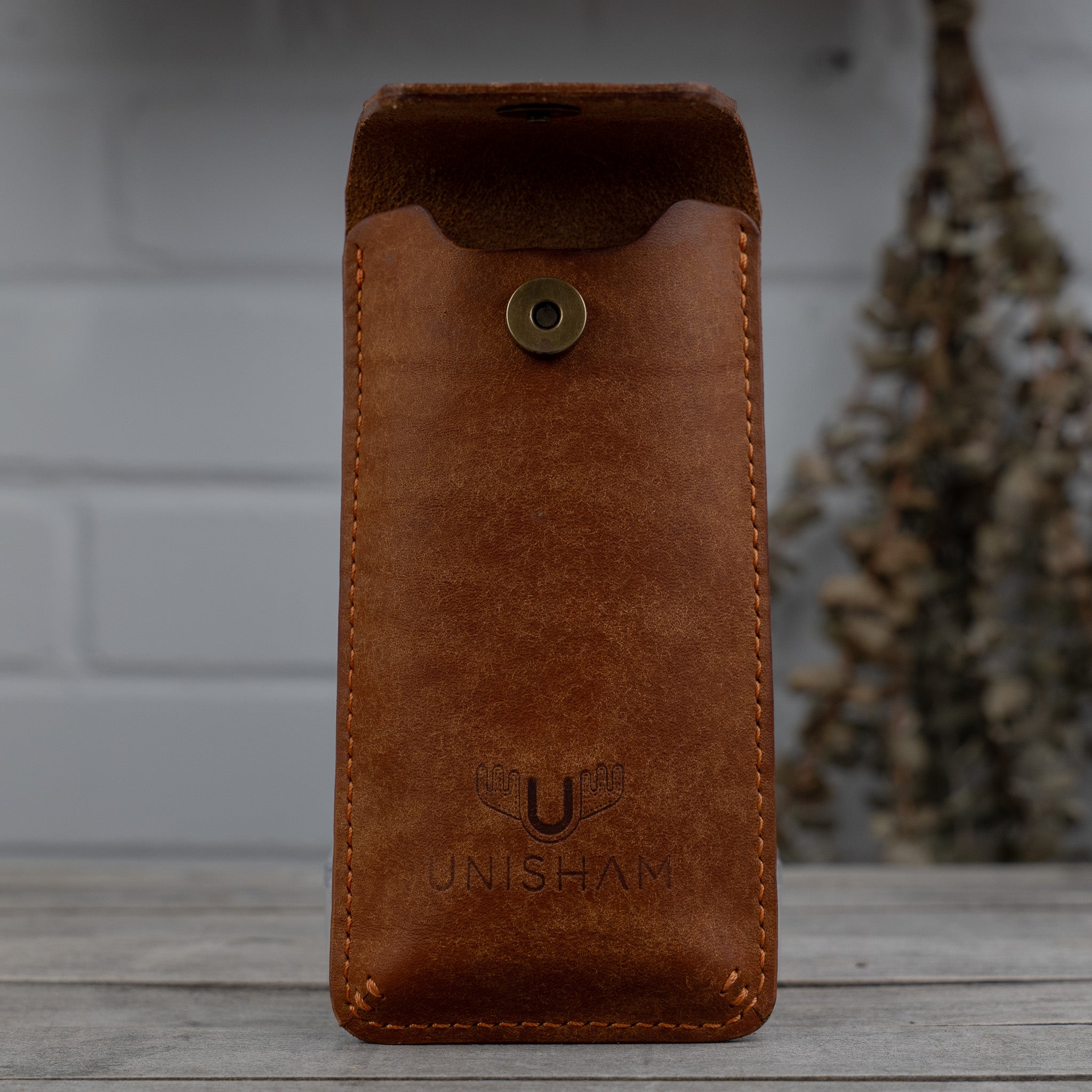 étuit à lunettes en cuir fait main - Unisham