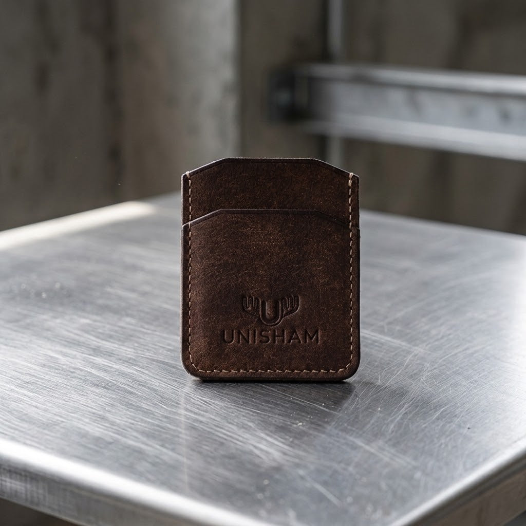 Porte Carte Minimaliste - "Pleshish" | Castagno Porte-cartes UNISHAM