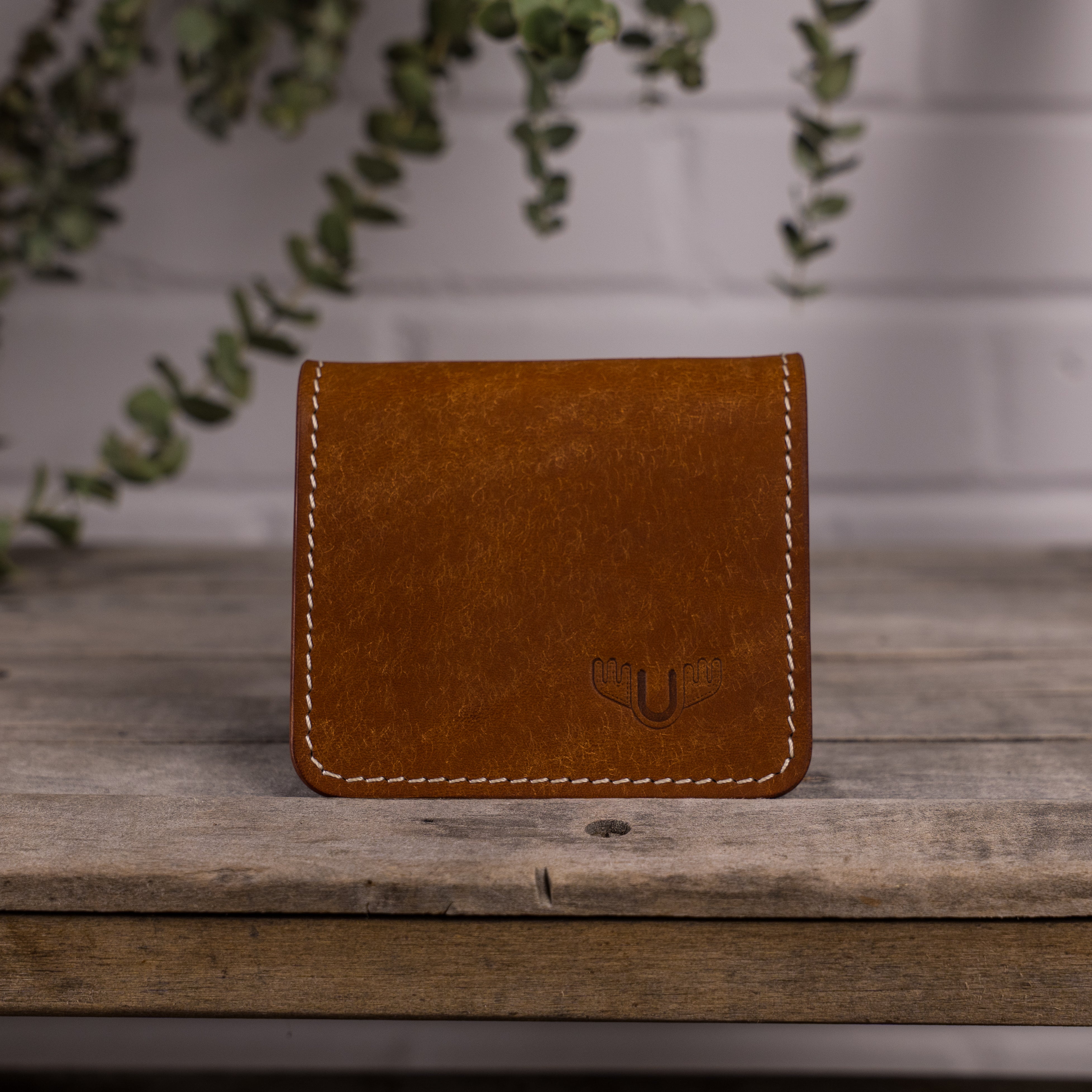 Porte-carte en cuir fait main - Unisham