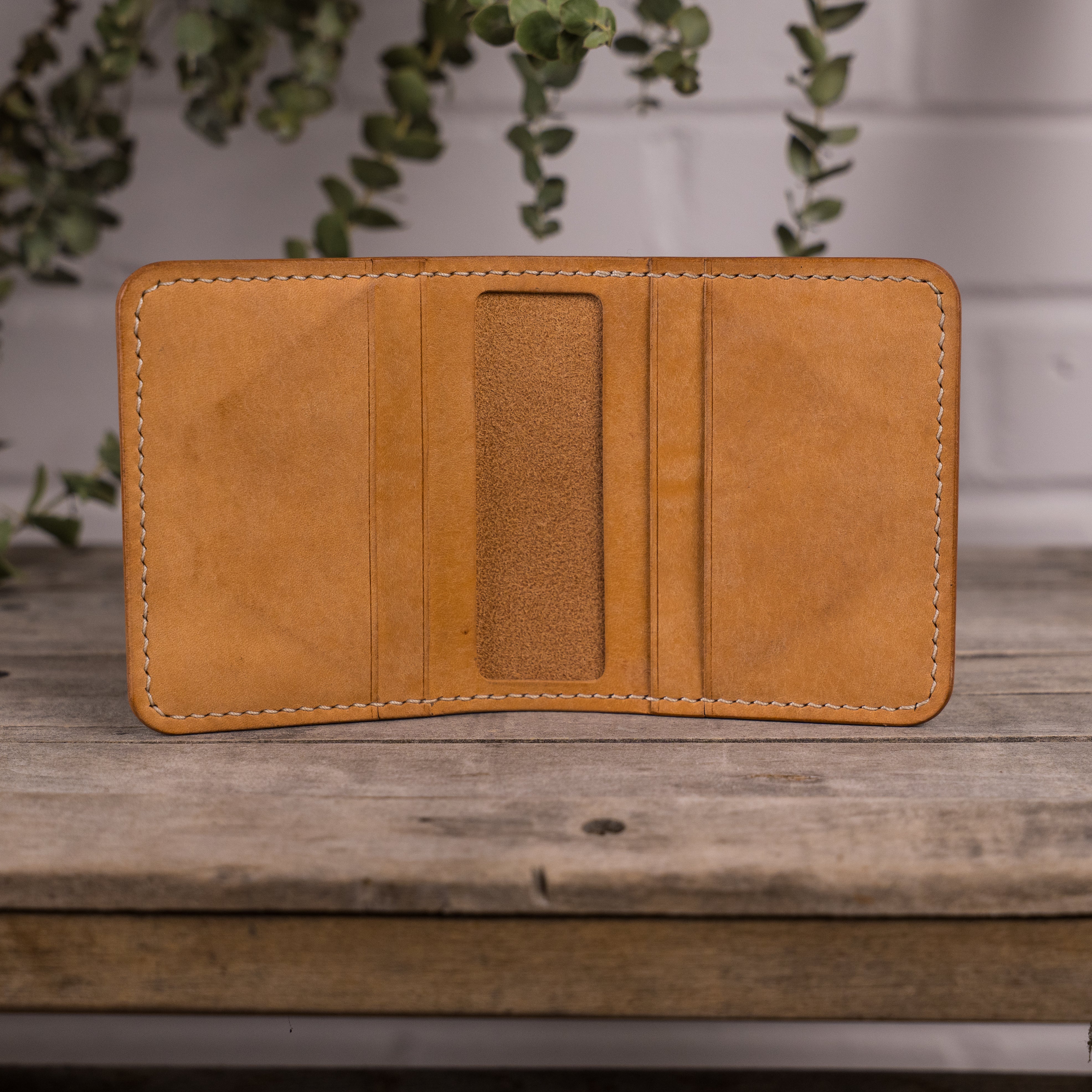 Porte-carte en cuir fait main - Unisham