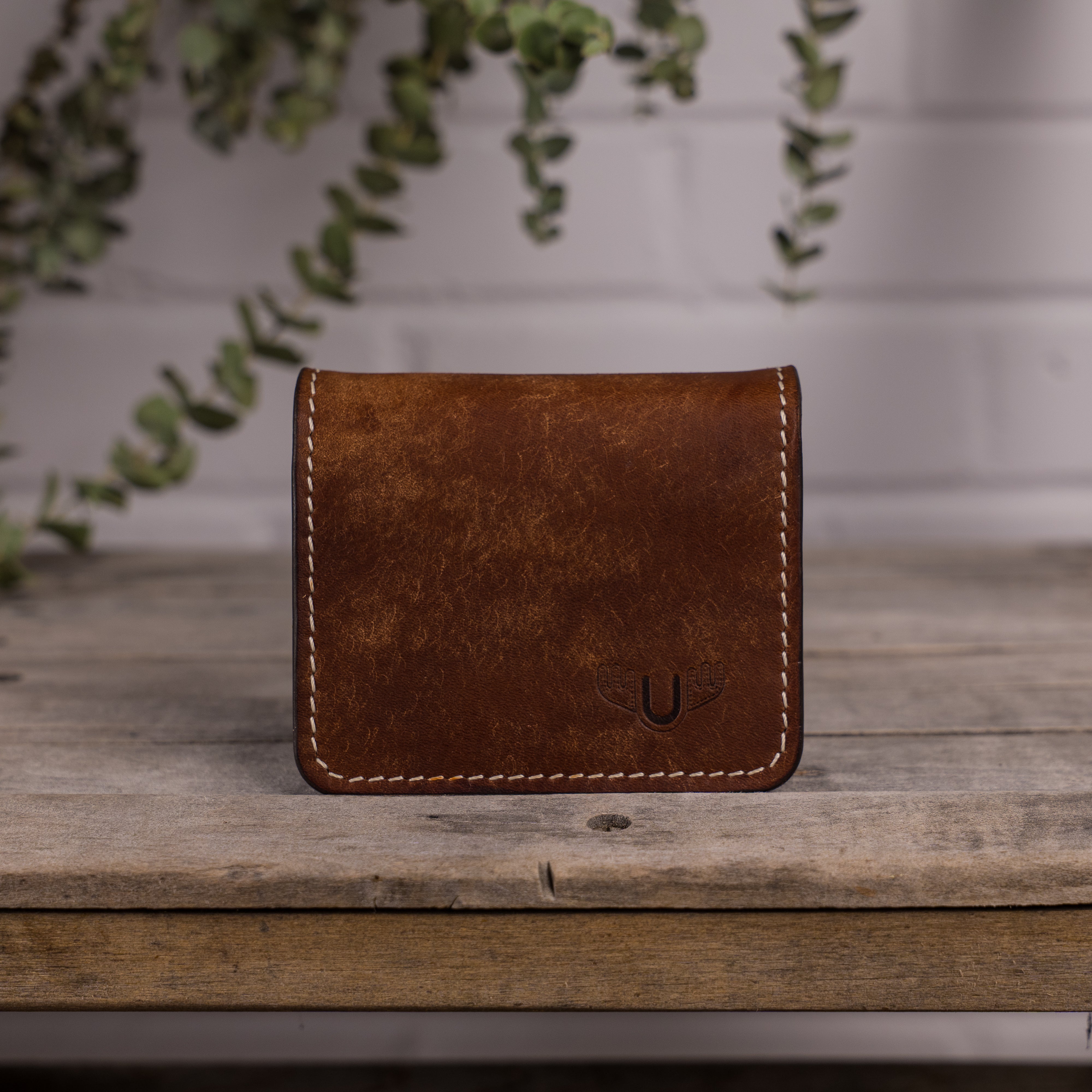 Porte-carte en cuir fait main - Unisham