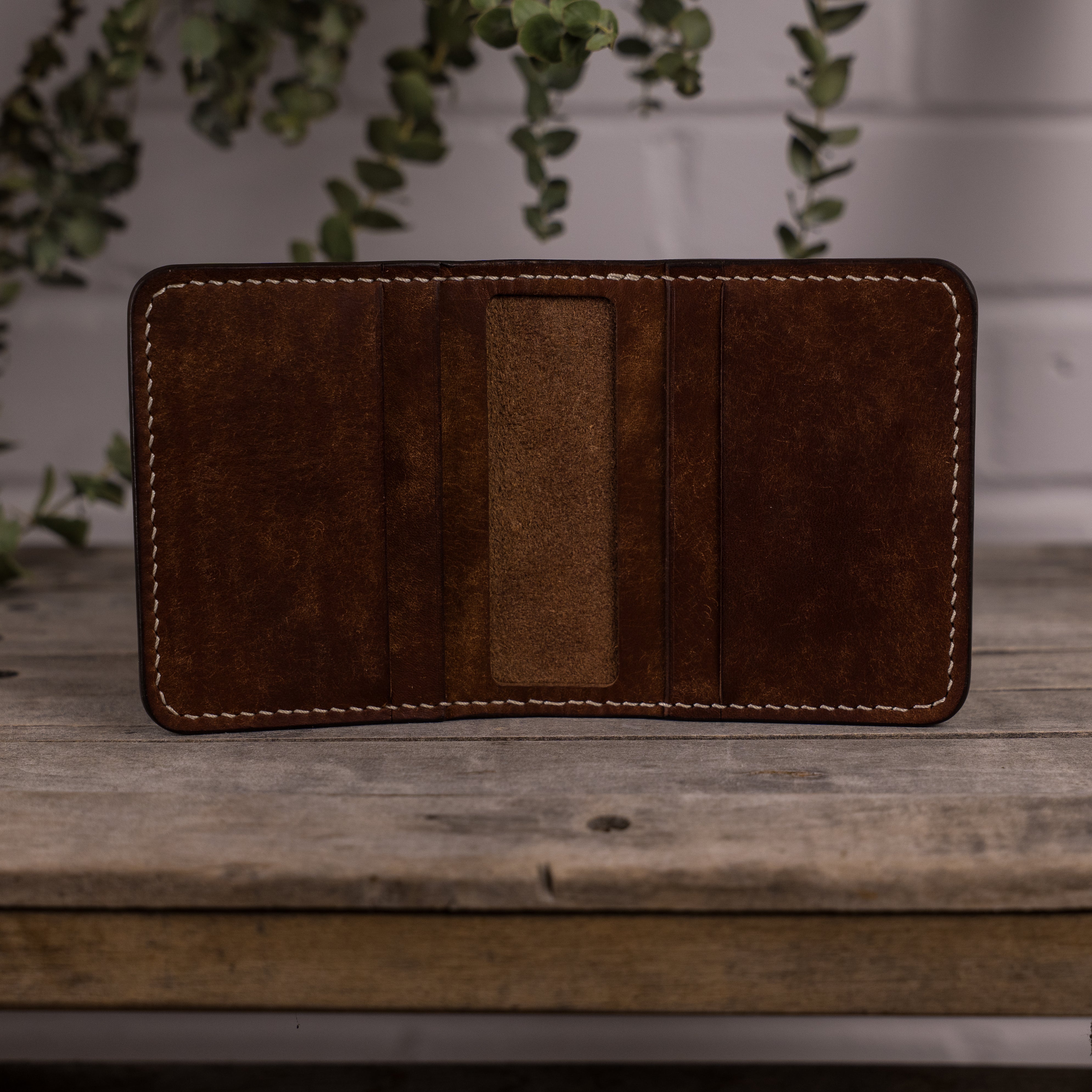 Porte-carte en cuir fait main - Unisham