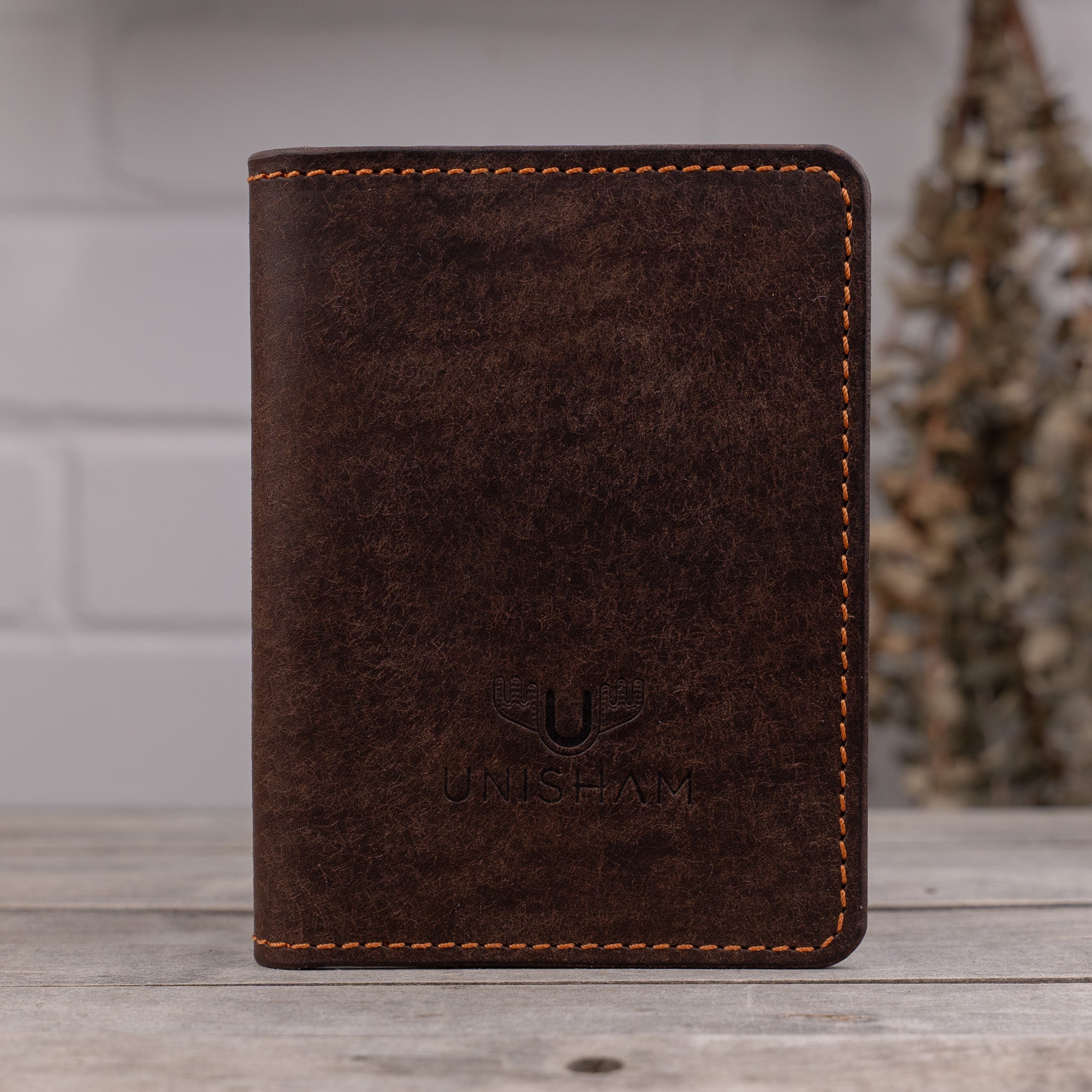 porte-passeport en cuir fait main - Unisham