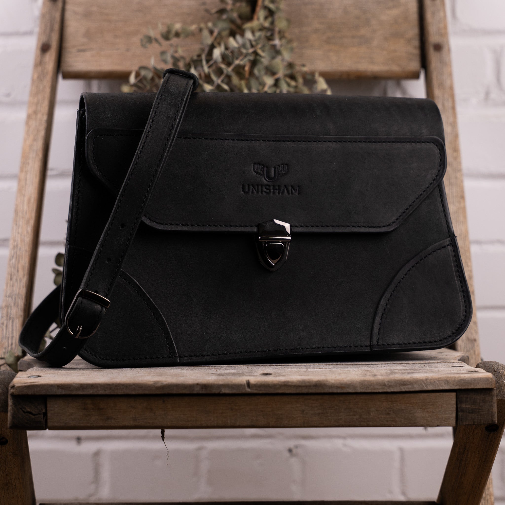 sac à bandoulière en cuir fait main - Unisham