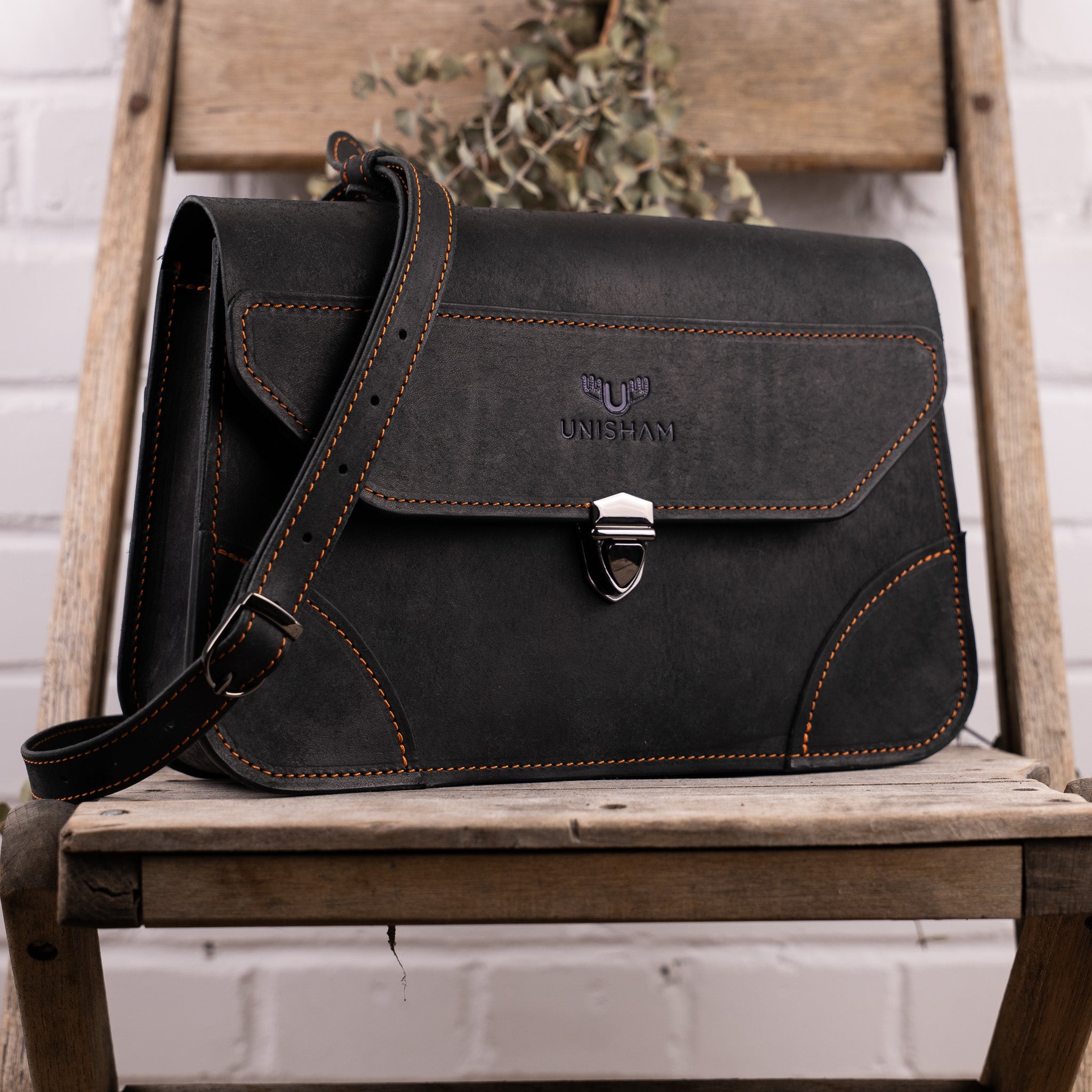 sac à bandoulière en cuir fait main - Unisham