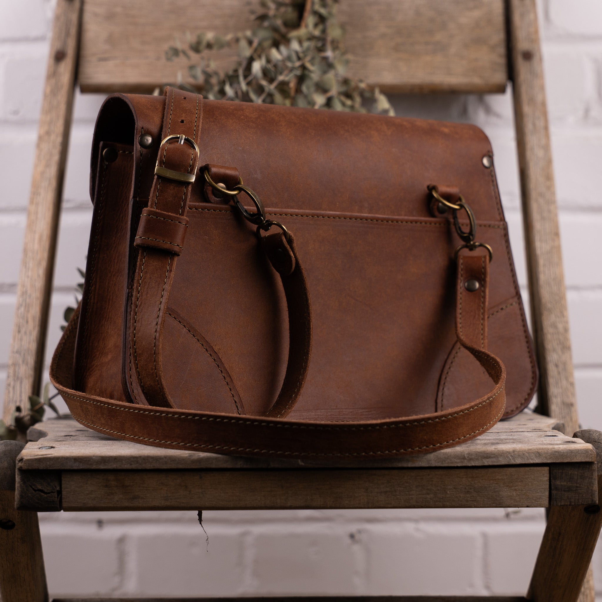 sac à bandoulière en cuir fait main - Unisham